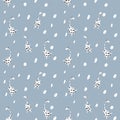 Children`s Seamless pattern of giraffes on a blue sky in the style of comics